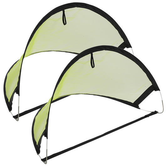 Instant Pop up Childrens Football Goal Set Portable Foldable Indoor Outdoor